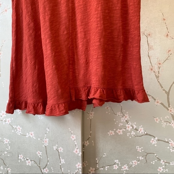 NEW Anthropologie Rufgled hem tee top medium shirt - Picture 4 of 6